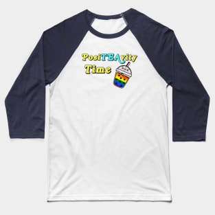 Kawaii rainbow boba tea Baseball T-Shirt